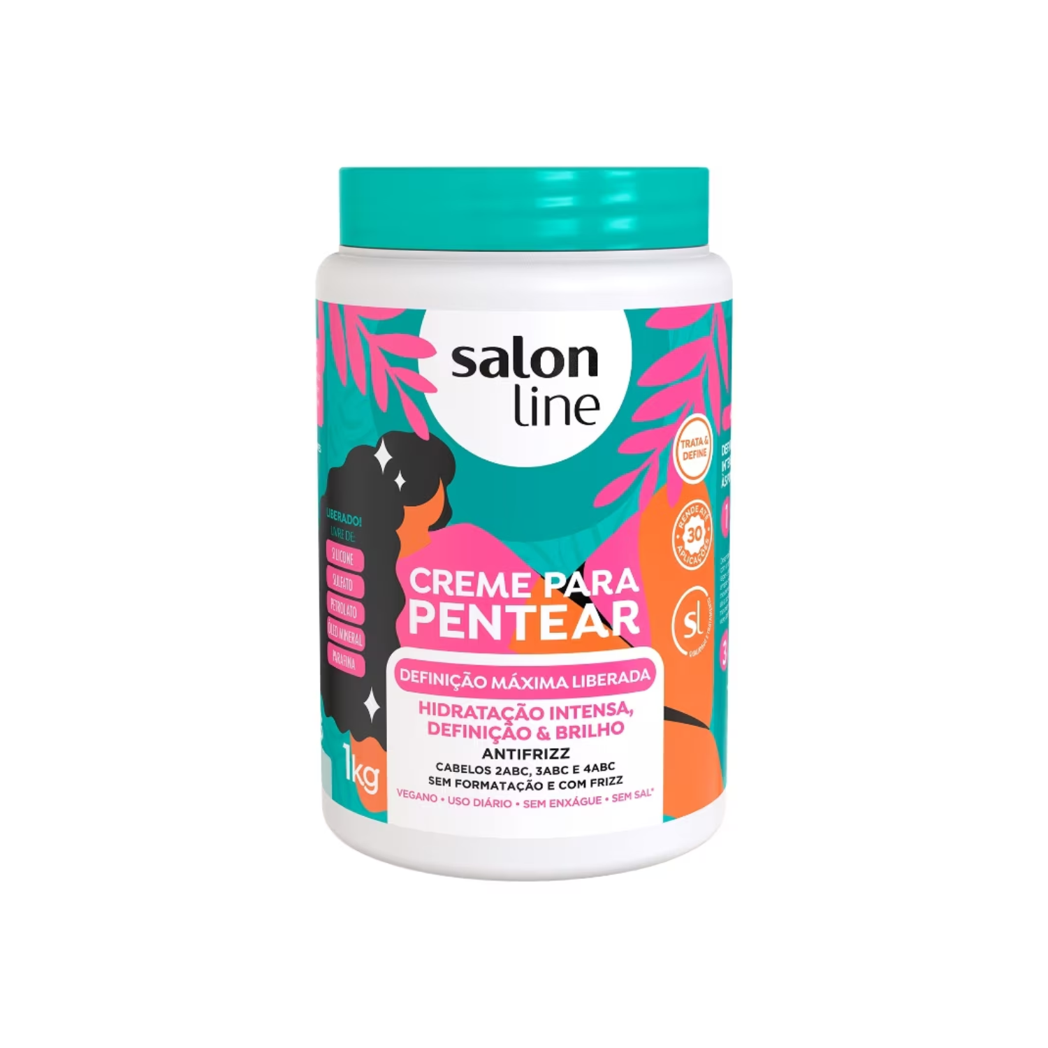 Salon Line Creme Para Pentear: Definição Máxima Liberada (1Kg)